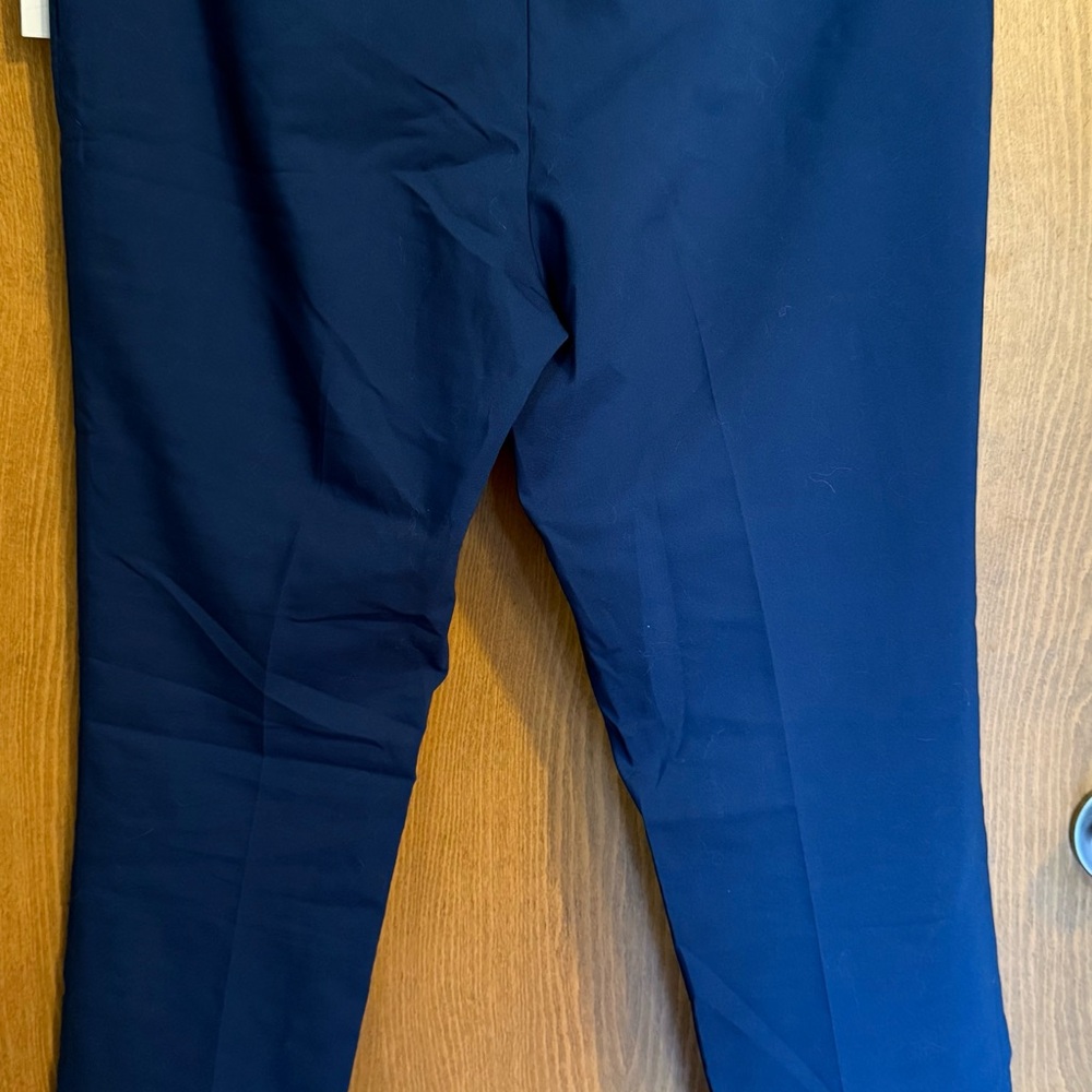 Chaus Blue Straight Leg Pants Professional Tailored Fit - Picture 4 of 6
